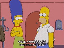 homer simpson party hard GIF