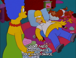 Homer Simpson Happy Dance Gif