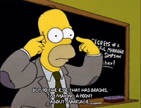Simpsons Homer got no brain on Make a GIF