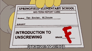 Episode 17 Report Card GIF by The Simpsons