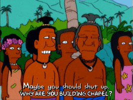 homer simpson indians GIF