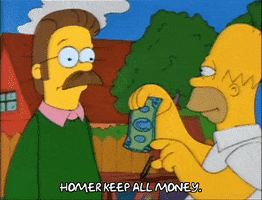 Season 3 Money GIF by The Simpsons
