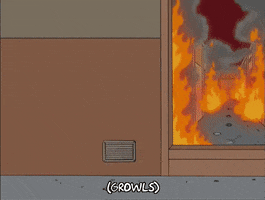 Episode 18 Burning Building GIF by The Simpsons