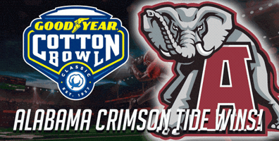 profitguider cotton bowl alabama crimson tide over michigan state spartans GIF