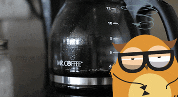 coffee party hard GIF by Alex the owl