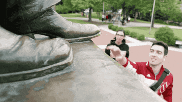 abe lincoln good luck GIF by uwmadison