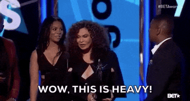 Wow This Is Heavy Tina Knowles GIF by BET Awards