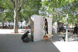 amebabcn barcelona graffiti timelapse streetart GIF