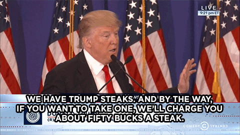 Trump Steaks GIFs - Get the best GIF on GIPHY