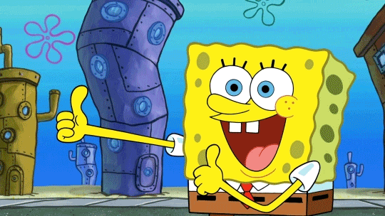 SpongeBob SquarePants spongebob squarepants cartoon nickelodeon thumbs up GIF