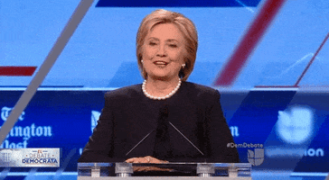 proud hillary clinton GIF by Univision Noticias