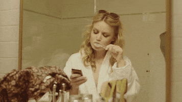 Georgia May Jagger Texting GIF by The Scene