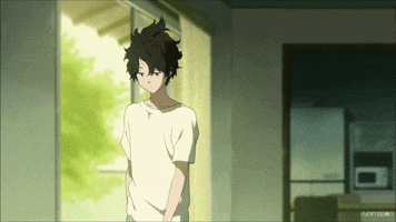 wake up bed hair GIF by Funimation