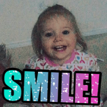 little girl smiling gif