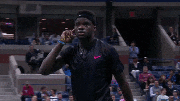 cant hear you frances tiafoe GIF by US Open