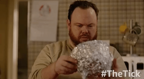 Foil Hat Tinfoil Kevin GIF by The Tick