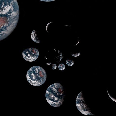 konczakowski trippy space day earth GIF