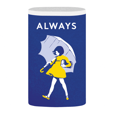 animated gif of the Morton Salt girl saying "Always Salty"