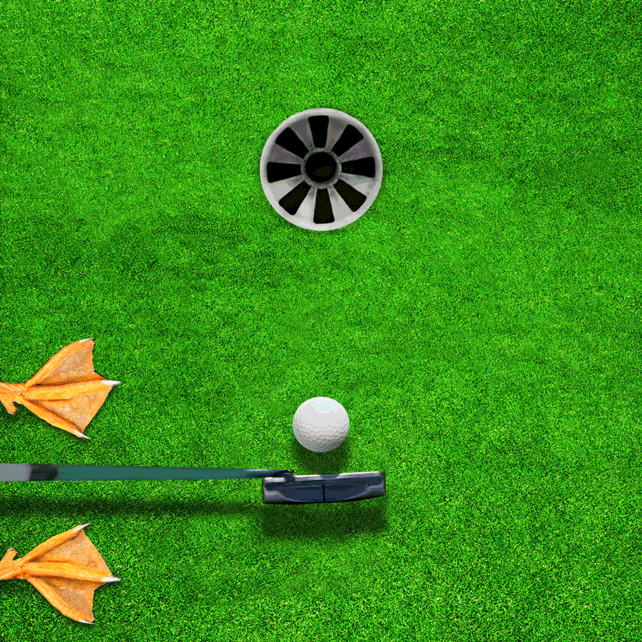 Golf Putt GIF by Aflac Duck - Find & Share on GIPHY