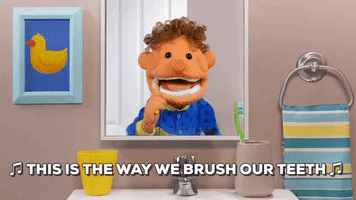 Toothpaste Brushing Teeth GIF