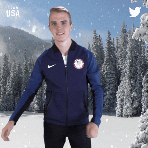 winter olympics goodbye GIF by Twitter