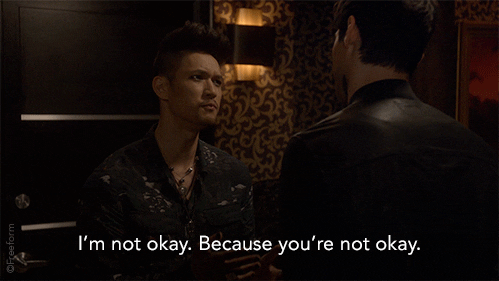 Im Not Okay Harry Shum Jr GIF by Shadowhunters - Find & Share on GIPHY