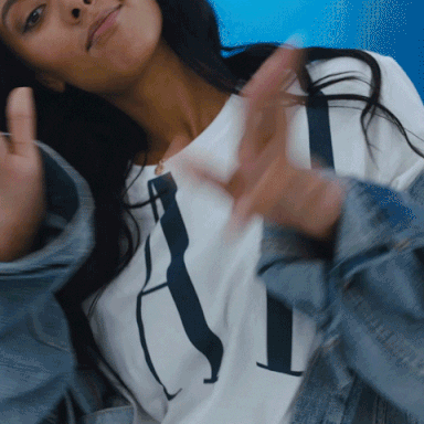 Maya Jama Fly GIF by Gap - Find & Share on GIPHY
