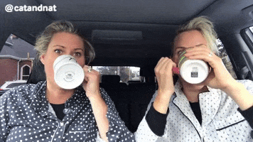 Coffee Parenting GIF by Cat & Nat
