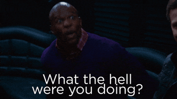 screaming what are you doing GIF by Brooklyn Nine-Nine