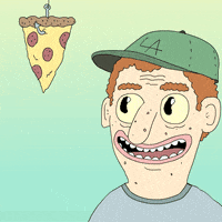 Hungry Pizza GIF by Sean Solomon