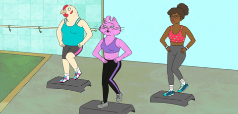 Working Out GIF by BoJack Horseman - Find & Share on GIPHY