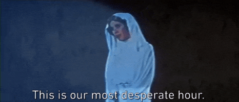 leia organa this is our most desperate hour GIF by Star Wars