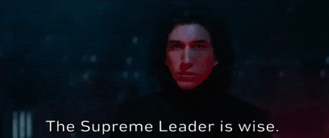 episode 7 the supreme leader is wise GIF by Star Wars