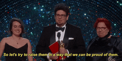 oscars 2017 so lets try to raise them in a way that we can be proud of them GIF by The Academy Awards