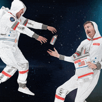 space suit astronaut GIF by TipsyElves.com