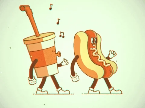 Happy Hot Dog GIF by Tony Babel