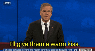 Republican Debate Warm Kiss GIF by Mashable