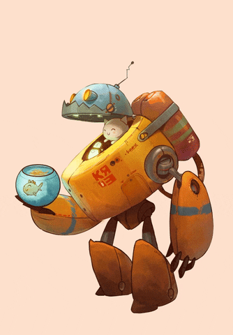 agnyyignatev robot cat pussy GIF