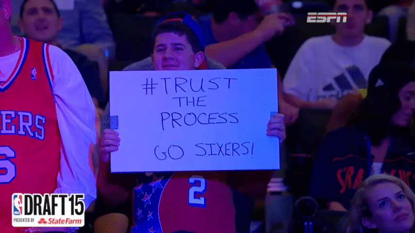 Philadelphia Sixers Trust The Process GIF by NBA