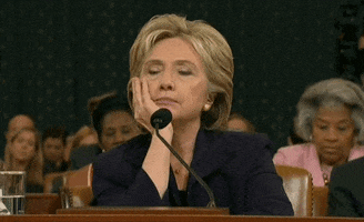bored hillary clinton GIF by Mashable