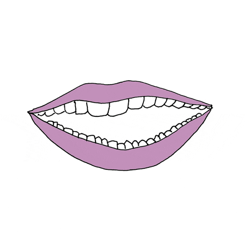 lips teeth GIF by Matea Radic