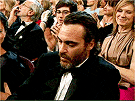 samanthasheehy amazing awkward oscars joaquin phoenix GIF