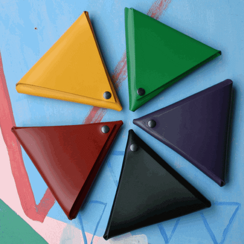 ark colour bags triangle clutch GIF
