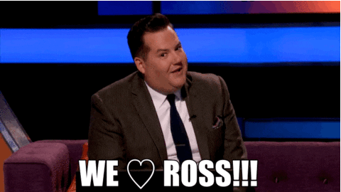 A fast-moving GIF full of energetic motions causing comedic effect.
