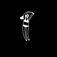 Black And White Swimming GIF by Amelia Giller