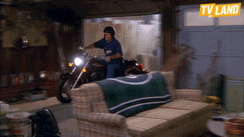 king of queens motorcycle GIF by TV Land