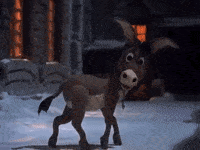 shrek donkey gif im all alone