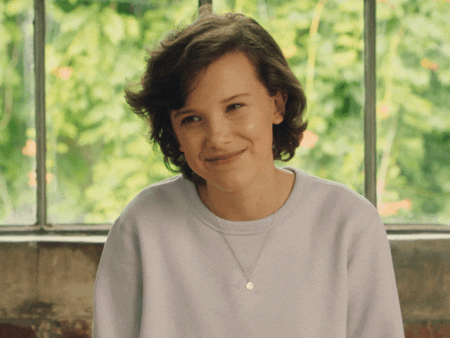 millie bobby brown converse gif
