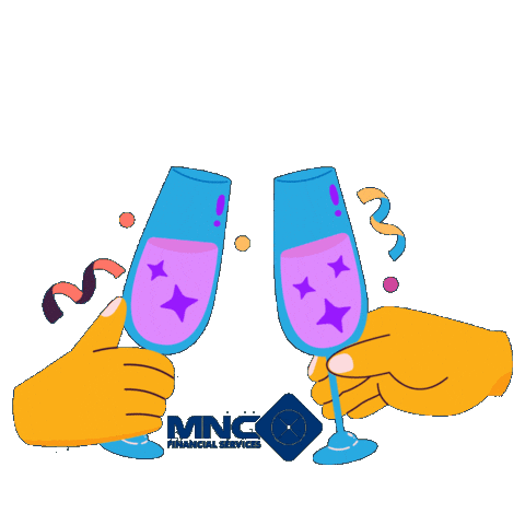 New Year Drinking Sticker by MNC Kapital Indonesia
