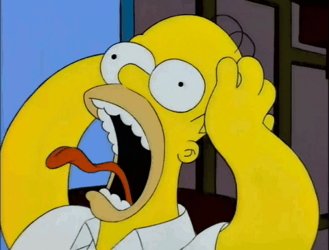 Screaming Homer Simpson GIF - Find & Share on GIPHY